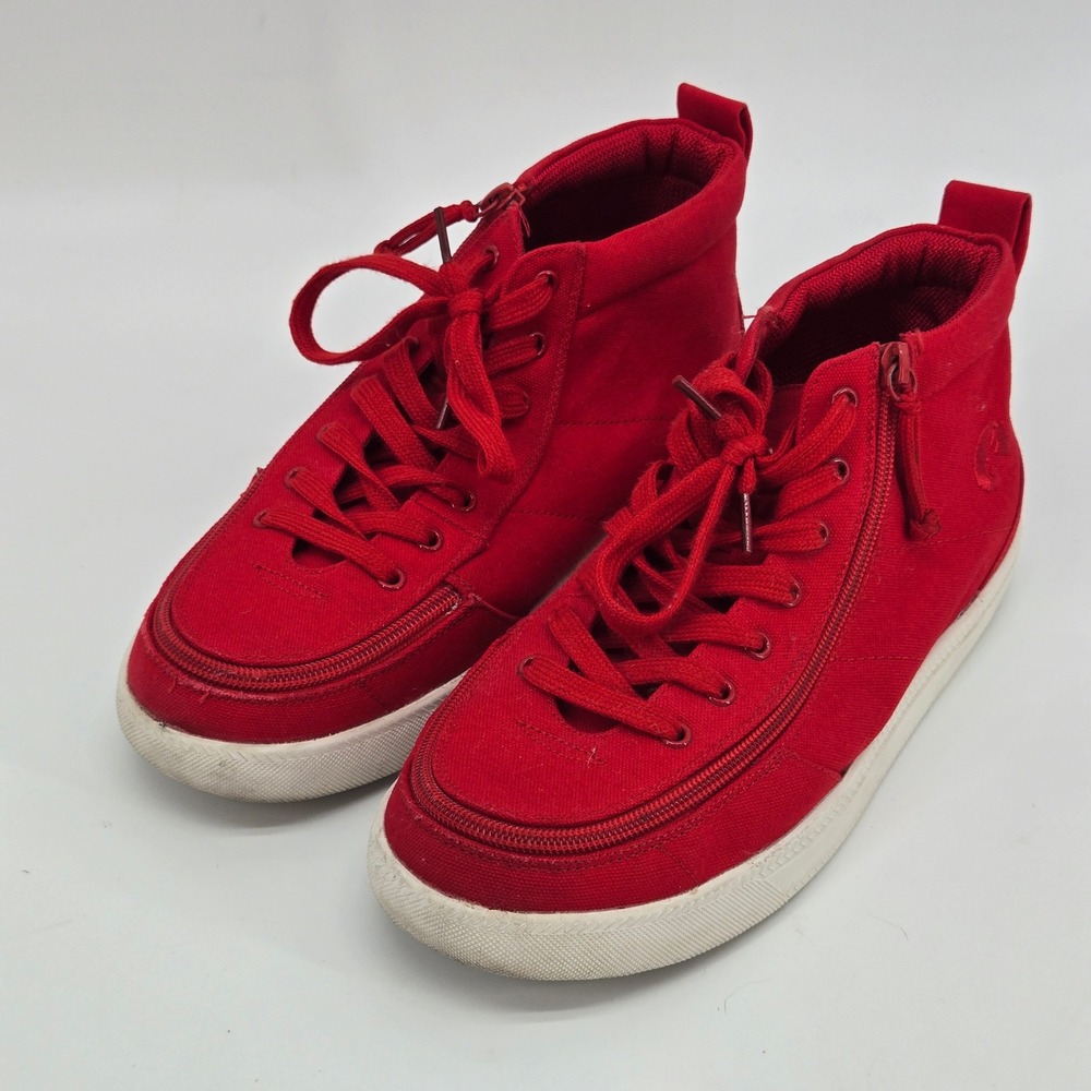 BILLY Footwear‎ Red Canvas High Top Sneakers Big Kids 8W Men 8 Women 9.5 10